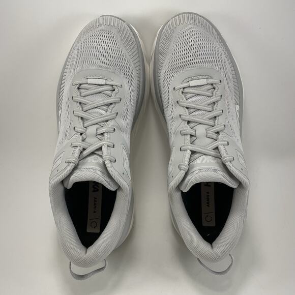 Hoka One One Bondi 7 Running Shoes Womens Size 10.5 Gray Athletic Sneakers - Picture 6 of 9
